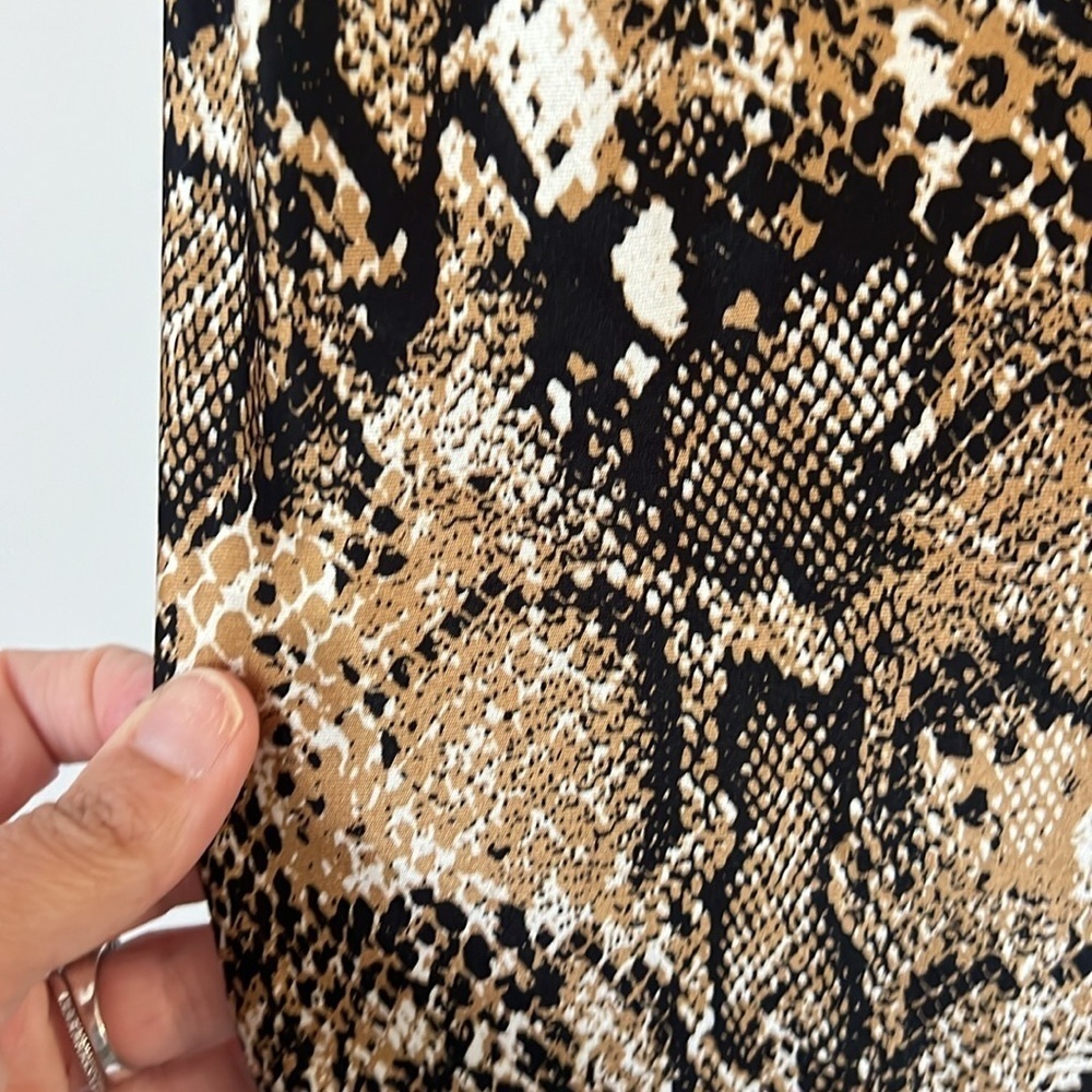 Dress Forum Women’s Snakeskin Print Sleeveless Maxi Dress Size Large ^ - Picture 4 of 8